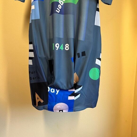 Matter Matters Mokita Midi Summer Dress Grey One Size Oversized Designer - Picture 10 of 16